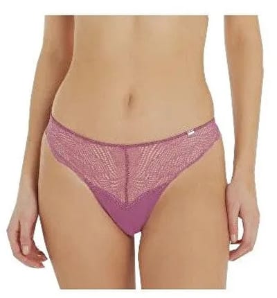 Calvin Klein - Dames String - Kanten - Maat S - Violet