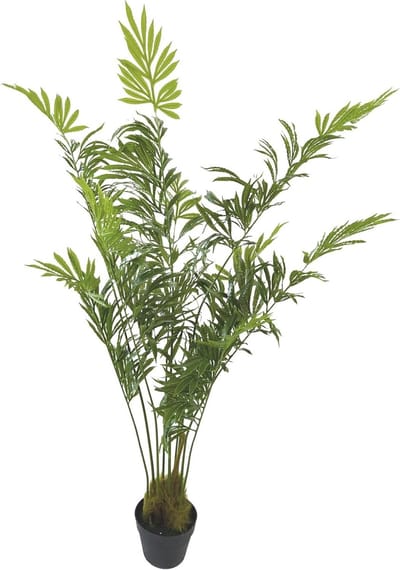 Kunstplant Areca - Nep Palmboom - Woonkamer Decoratie - Realistisch Ontwerp - 140 cm - Groen