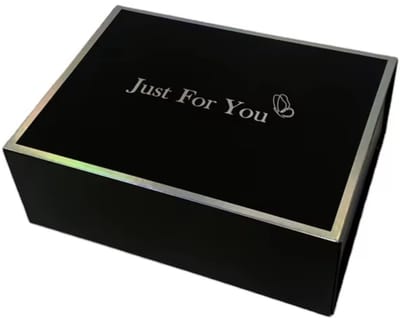 Elegante Opvouwbare Cadeaudozen – 30.6*23*11cm - Zwart - Geschenkdoos