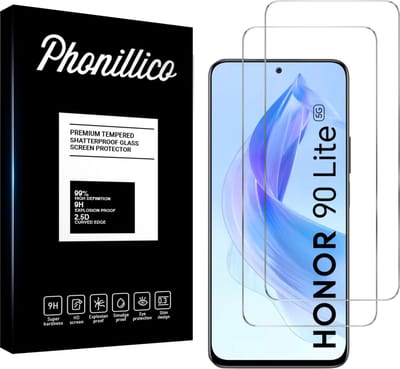 Screenprotector voor Honor 90 Lite - 2 stuks Beschermglas van glas Transparante glazen schermbeschermfolie