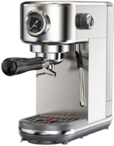 Trendique - Espressomachine - Koffiezetapparaat - Koffiemachines - Roestvrijstaal - zilverkleur - 20 bar - Semi- automatisch