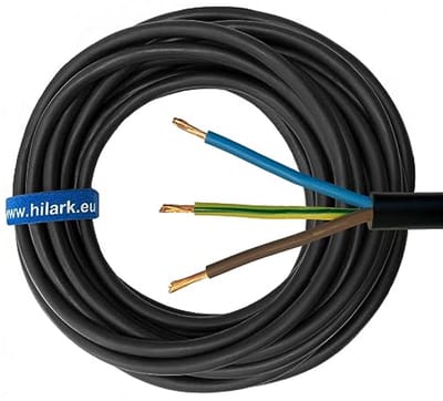 Kabel H07RN-F 3x2,5 mm² 25 m Bouwplaatskabel voor Buiten