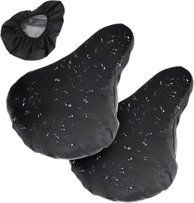 2 Pcs Waterproof Bike Saddle Covers - Rain Cover voor Saddle - Seat Protector met Cord - Wasbare Bicycle Saddle Cover - Bicycle Rain Cover Accessoires voor Vrouwen Mannen Stad/Mountains