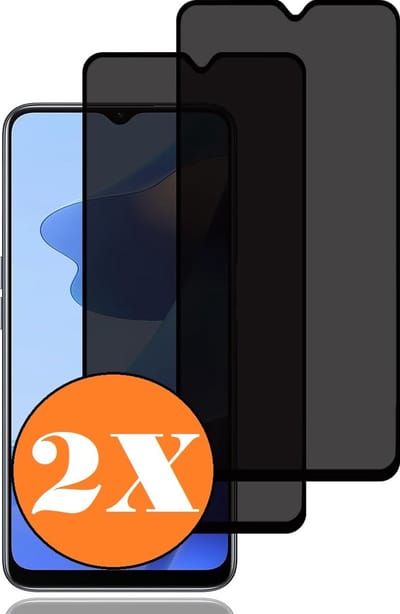 Privacy Geschikt voor Samsung A16 4G / 5G screenprotector Privacy glass - 2 Stuks - Full screen protector tempered glass Galaxy A16 4G / 5G