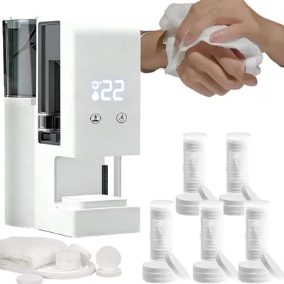 Hete Handdoek Dispenser - Handdoek Warmer - Snelle Verfrissing - Constante Temperatuur - 500ml Reservoir - Wit