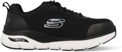 Skechers heren veiligheidssneakers SRRINGSTAP ARCH FIT 200086EC BKW zwart/wit