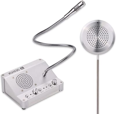 Raam Intercom - Tweekanaals Communicatie - Klantcontact Verbeteren - Volledig Metalen Behuizing - Niet Specificeren - Zilver