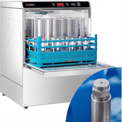 GGM Gastro Geschirr- & Flaschenspülmaschine - Digital - 7,45 kW - mit Reiniger- & Klarspülerpumpe Zilver