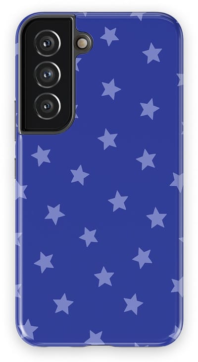 DripCase Hoesje Samsung Galaxy S22 | Sterren Design | Magnetisch Opladen | 2-in-1 Ontwerp | Stars Backcover Blue Moon