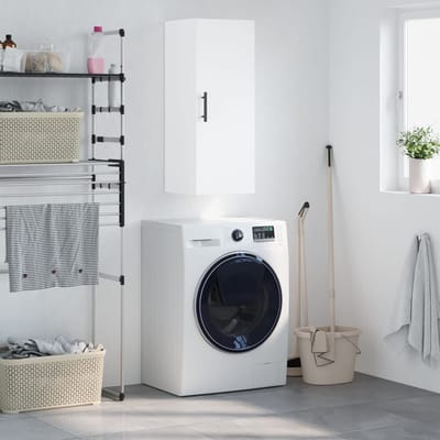 vidaXL - Bovenkast - 34,5x34x90 - cm - wit