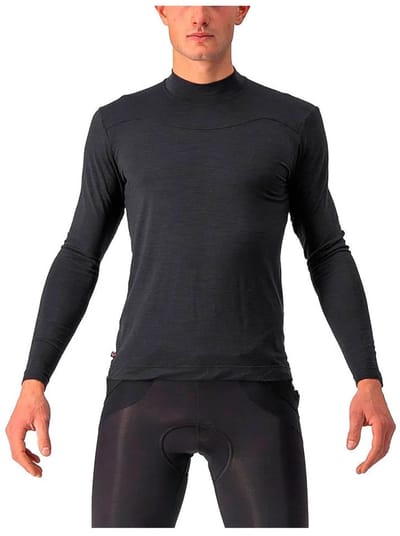 Castelli Bandito Wool Lange Mouwen Basislaag Zwart L Man