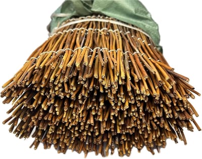 Tuinmat Varen - Decoratieve Mat - Balkon Bekleding - Natuurlijk Materiaal - 100x300cm - Natuurlijk