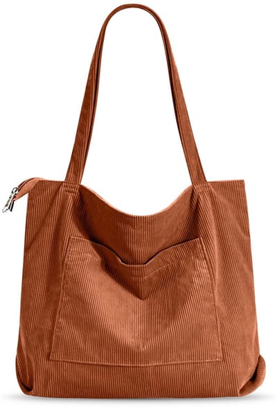 Unyqoos® Stijlvolle en Ruime Corduroy Handtas met Praktische Opbergruimte voor Dagelijks Gebruik
