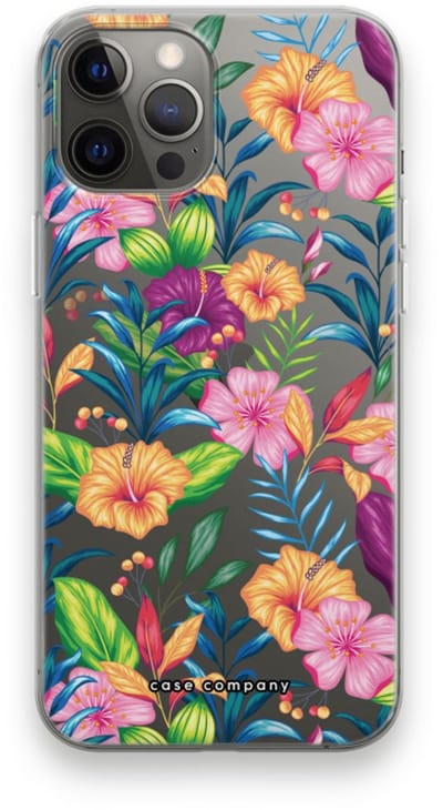 Case Company® - Hoesje geschikt voor iPhone 12 Pro Max hoesje - Tropisch 2 - Soft Cover Telefoonhoesje - Bescherming aan alle Kanten en Schermrand