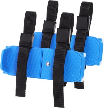 Schaatshulpschoenen Paar - Instapschaatsen Kinderen - Beginners Leren - Verstelbare Riemen - 21.50X6.00X3.50CM - Blauw