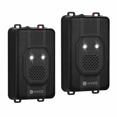Kyce® Marterverjager - Ongedierteverjager - Multifunctionele Set Binnen & Buiten - Batterijen, 12V & Auto accu - Marters, Muizen & Ratten - Steenmarter Verjager PRO - 2 stuks