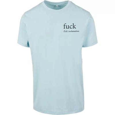 Mister Tee - FCK Heren T-shirt - S - Blauw