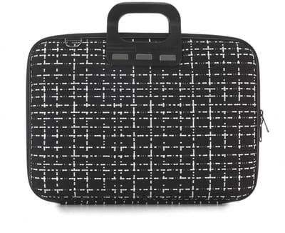Bombata Tweed' 15 inch Nylon Laptoptas - Prato - 15,6 inch - Zwart