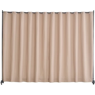 VEVOR Room Divider Scheidingsscherm Enkel Paneel, Draagbaar Privacy Scherm voor Kantoor Slaapkamer Eetkamer Studeerkamer Balkon, Oprolbare Room Divider (308,5 x 45 x 245,5 cm), Bruin