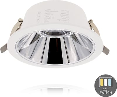 OutledTL | LED Downlight Kerber - TriColor - 16 Watt - Zaagmaat 130 -140MM - Wit