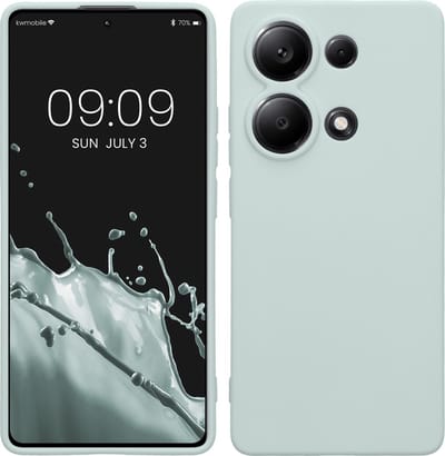 kwmobile telefoonhoesje geschikt voor Xiaomi Redmi Note 13 Pro 4G - Hoesje voor smartphone - Precisie camera uitsnede - In cool mint