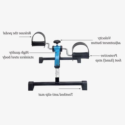Fitnesspedalen - Mini stepper - Thuis sporten - LCD trainingscomputer - 120 kg draaglast - Zwart