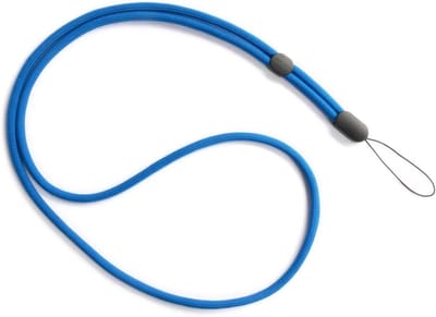 Verstelbare Draagriem - Nekband Lanyard - Voorwerpen Dragen - Robuust en Elegant - ca. 52 cm - Blauw