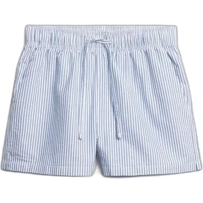 Superdry - Gestreepte elastische short van biologisch katoen - Dames - Korte broeken