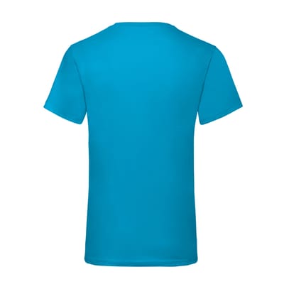 Fruit of the Loom Heren Valueweight V Neck T-shirt (Azuurblauw)