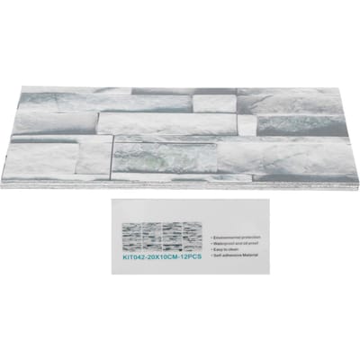 12 Stuks PVC Tegelsticker Waterdicht Zelfklevend Badkamer Keuken Woonkamer Decor Vloer