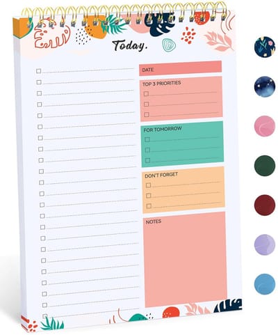Ongedateerde Dagelijkse To-Do Lijst Planner Notitieblok met Checklist voor Werk en Doelen