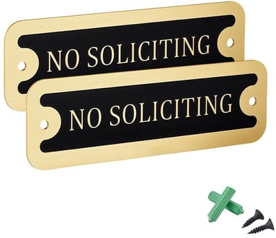 Dailygoods - 2 Stuks Messing Bord voor Wanddecoratie met Voorgeboord Gat