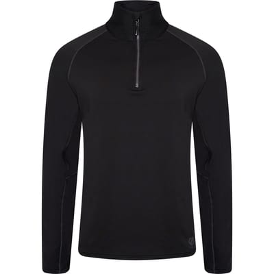 Dare 2B Heren Fuser Core Stretch Half Zip Thermo Top (Zwart)