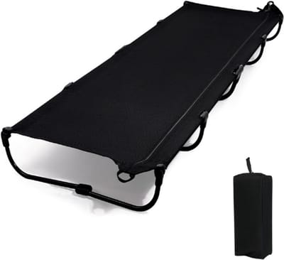 Thuys – Veldbed Inklapbaar Lichtgewicht – Opvouwbaar Bed Tot 120 Kg – Eenvoudig Te Bouwen – 3 Kg – Reisbed