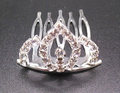 Tiara mini kroontje met strass #2