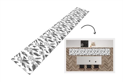Keukenloper - Loper keuken - Droomvanger - Veren - Indiaan - Patronen - 300x50 cm - Keukenloper vinyl