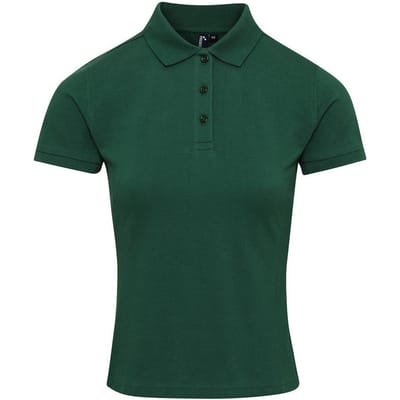 Premier Dames/Dames Coolchecker Plus Poloshirt (Fles groen)