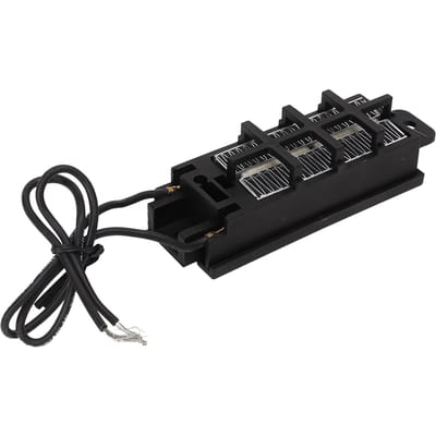 Élément chauffant PTC 24 V 200 W, chauffage d'air portable en céramique isolé à température constante automatique black