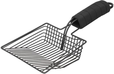 Dailygoods- Kattenbakvulling Schep - Herbruikbare Metalen Schep - Antislip Handgreep - Ergonomisch Ontwerp - 35 x 16 cm - Multifunctioneel - Kattenbakschep