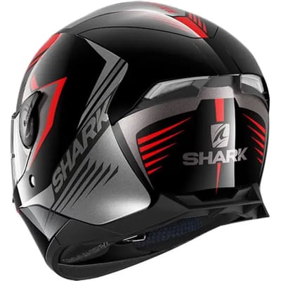 SHARK SKWAL 2.2 HALLDER Motorhelm integraalhelm Zwart Rood Antraciet - Maat XL