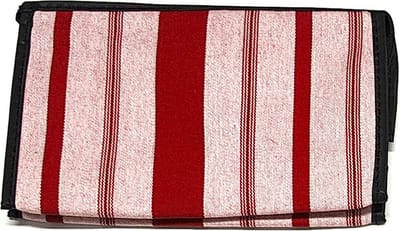 Rojafit - Make-up Tasje - Retro Style - Red Stripe - Afmeting: 18 x 5,5 x 11 cm.