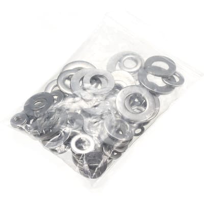Jeu de joints assortis en acier inoxydable 105, 304 pièces, Kit d'assortiment de bagues d'étanchéité plates de Type O (M3)
