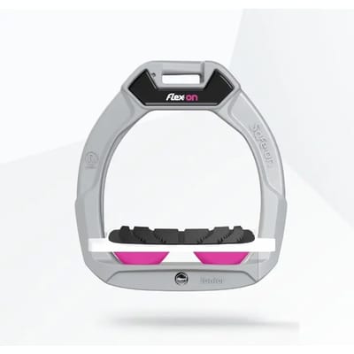 Veiligheidseisen voor rijden Gevuld Grip Aluminium/Wit/Roze kind Flex-On Safe-On
