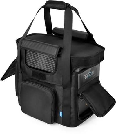 Travel Tas voor Draagbare Power Stations - Stevige Opbergcase met Schouderband en Zijritsen voor Camping en RV