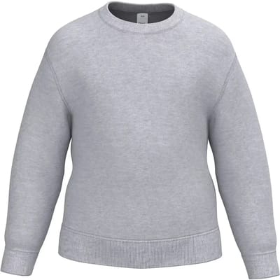 iDeal Basic Brand Kinder sweater met ronde hals IB401 - Ideal Oxford Grey - 10/12 ans