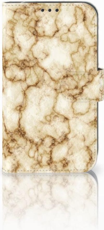 Book Case voor Samsung Galaxy Xcover 4 | Xcover 4s Bookcase Marmer Goud
