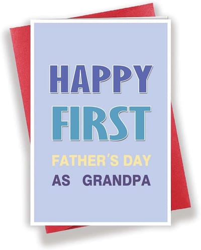 Unieke Vaderdagkaart Voor Opa Ter Gelegenheid Van Zijn Eerste Vaderdag