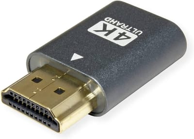 HDMI DisplayPort plug - Emulator - Dummy plug - 4K beeldscherm emulatie - Display emulator - Virtual display adapter - Headless ghost - HDMI DisplayPort adapter - Monitor emulator - Dongle - Jonyx
