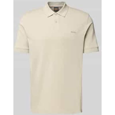 BOSS ORANGE Pe_interlock Polo's & T-shirts Heren - Polo shirt - Beige - Maat M