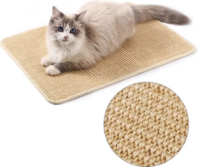 Behave Krabmat voor Katten - Sisal - Anti-slip - M - 60 x 40 cm
